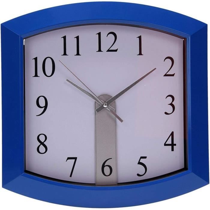 Horloge Murale Plastique Gris 35x35x35cm Sucinto Dome Square | Maisons Du Monde