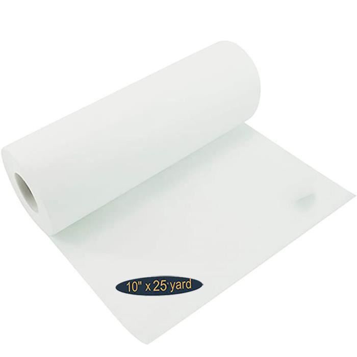 Stabilisateur à Broder H.B.I. Products – 12” X 50 Yards, Blanc, Pour Machine à Déchirer