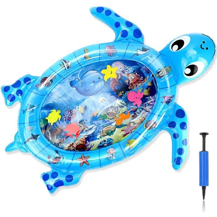 Forme De Tortue Tapis D Eau Gonflable Pour Bebe Tapis Eveil Eau Et Poisson Tummy Time Tapis De Ventre De Ventre Bebe Mat De Animau Cdiscount Jeux Jouets