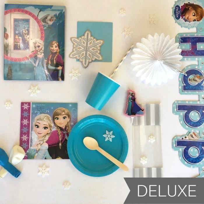 Kit Anniversaire Reine Des Neiges 8 Participants Cdiscount Maison