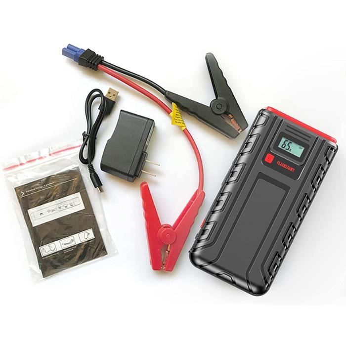 600A Peak 12V Portable Car Lithium Jump Starter Smart Clip Auto Power