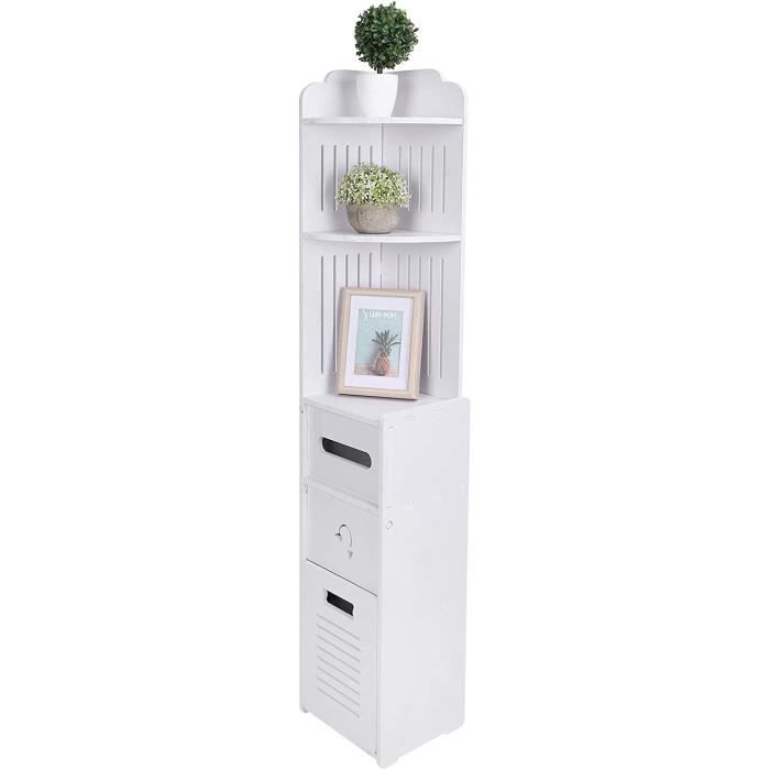 Armoire De Salle De Bain Style Ferme – 61 Cm De Large, Portes Coulissantes Type Grange, Tiroir Et étagère Réglable, Marron Rustique