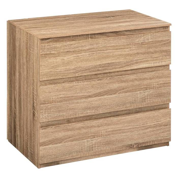 Commode 3 tiroirs Dolo effet bois naturel - 5five