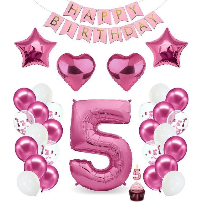 Décoration Anniversaire Licorne - 127 Ballons Pastel + Guirlande - Pour Fille 3-12 Ans - Kit Fête Magique