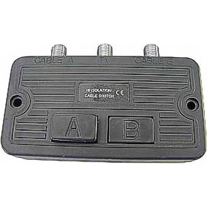 Commutateur MANAX Pour Installations BK Et Satellite - Prise F - 2 Sorties F - Qualité Professionnelle - 5