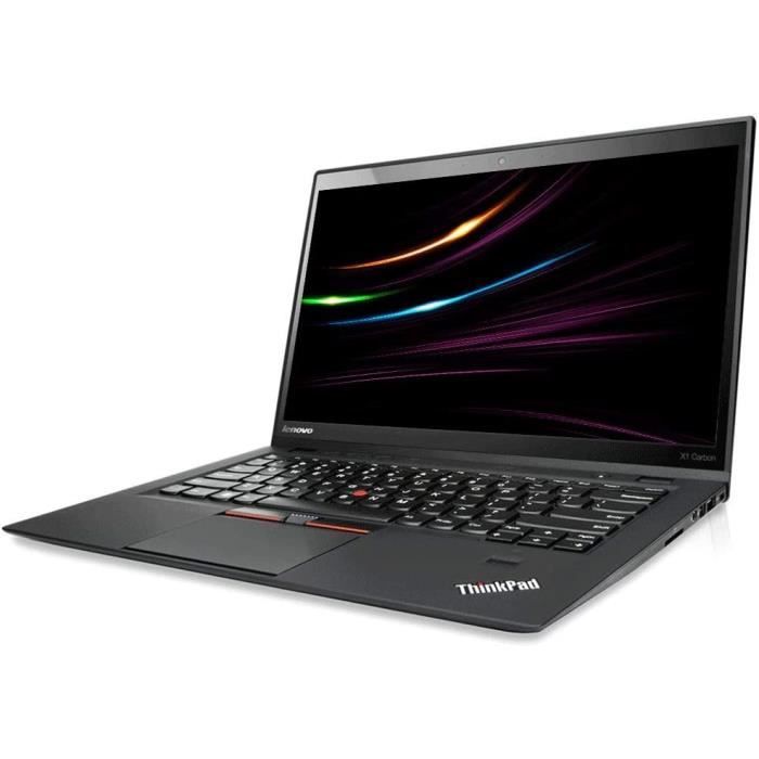 Ordinateurs portables Lenovo ThinkPad X1 Carbon | Intel i5 | 1.8 GHz | 8 Go | SSD 180 Go | 14\