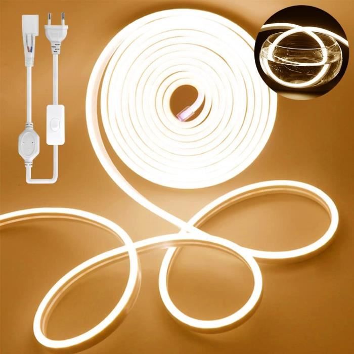 Ruban Led Exterieur 2M Led Lumineuse 220V Led Néon Lumière De Bande 120 ...