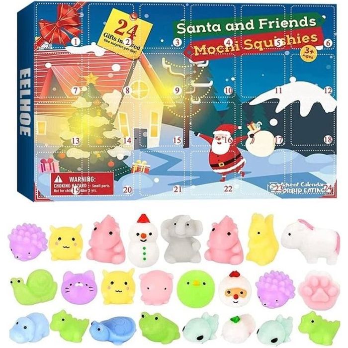 Calendrier De L Avent 2023 Enfant Calendrier De L'avent 2022 Pour Enfant, 24Pcs Mochi Squeeze Anti Stress  Jouets Jouet Compte À Rebours Boîte Cadeau - Cdiscount Beaux-Arts Et  Loisirs Créatifs