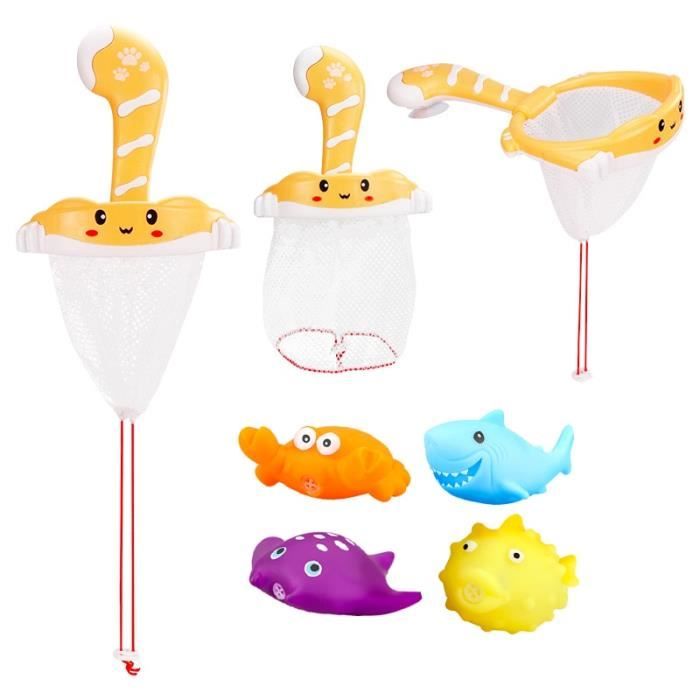 Blanc Jouets De Bain Pour Enfants 5 Pieces Jeu D Eau De Natation De Bain Jouets Pour Bebe Sac En Filet De Cdiscount Puericulture Eveil Bebe