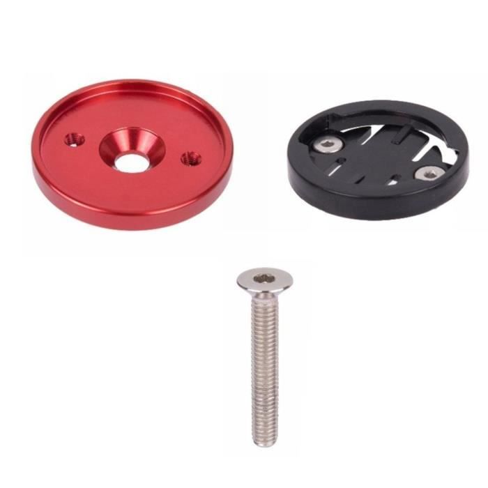 Bouchon De Potence Vélo CHENKEE - 2 Pièces Alliage - Pour VTT, Route - Diamètre 28.6 Mm - Noir/blanc