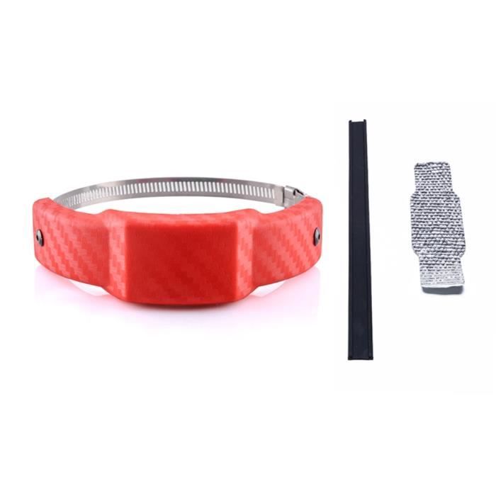 Protection Échappement Moto Qiilu - Couvercle Universel 100-140mm Oval