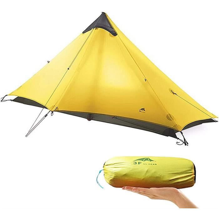 Tente De Camping 1 Personne Ultralégère, Avec Moustiquaire, Intérieure Nylon, été
