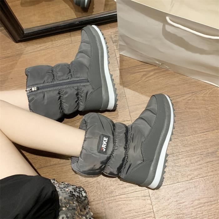 Bottes De Neige Bout Rond Et Semelles paisses Pour Femmes Bottes En Bottes De Neige Bout Rond Et Semelles paisses Pour Femmes Bottes En