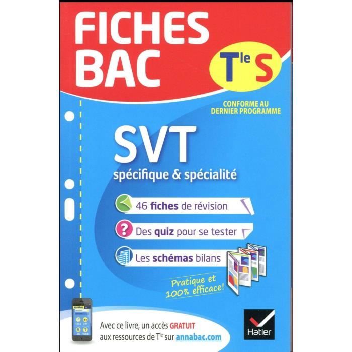 Livre Fiches Bac Svt Terminale S Specifique Specialite Achat Vente Livre Parution Pas Cher Soldes Sur Cdiscount Des Le 20 Janvier Cdiscount Livre Fiches Bac Svt Terminale S Specifique Specialite Achat Vente Livre Parution Pas Cher Soldes Sur Cdiscount Des Le 20 Janvier Cdiscount