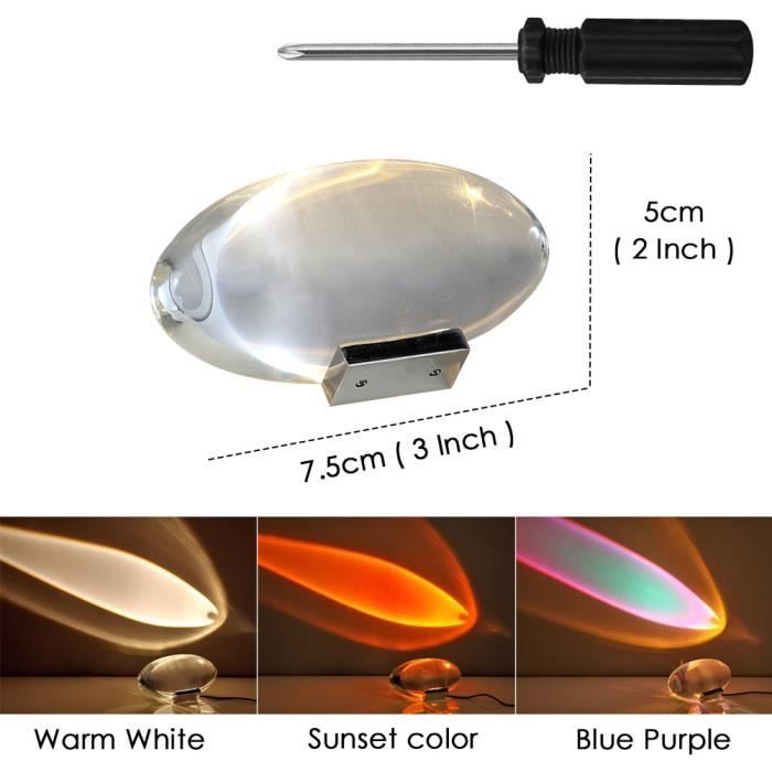 Base Lumineuse LED Hapivida 8cm - Socle Éclairé Pour Cristaux Et Objets Décoratifs
