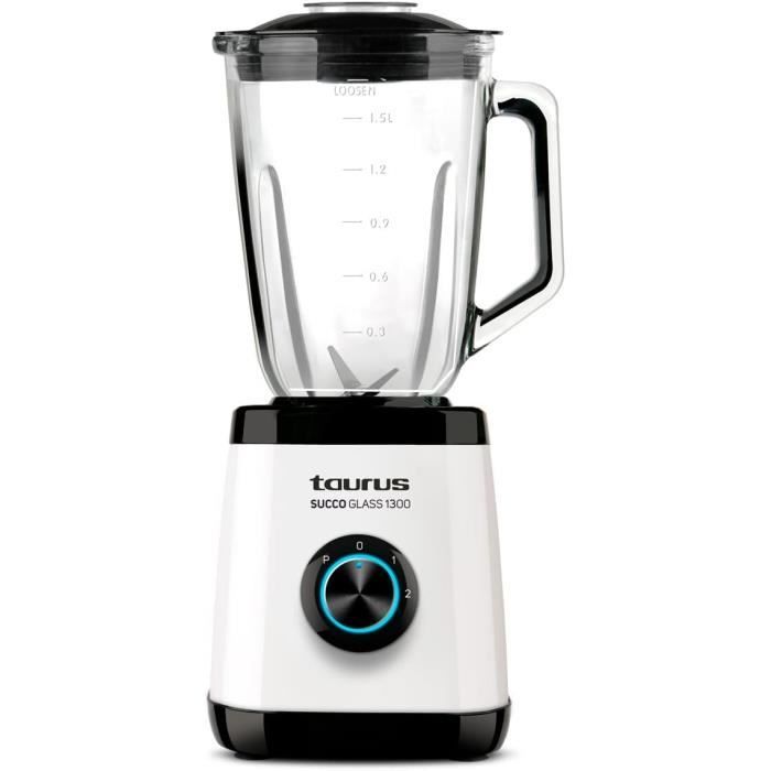 Blender Mesko MS4080 - 1200W - Pichet Verre 1,5L - Broyeur Glace - 6 Lames Inox