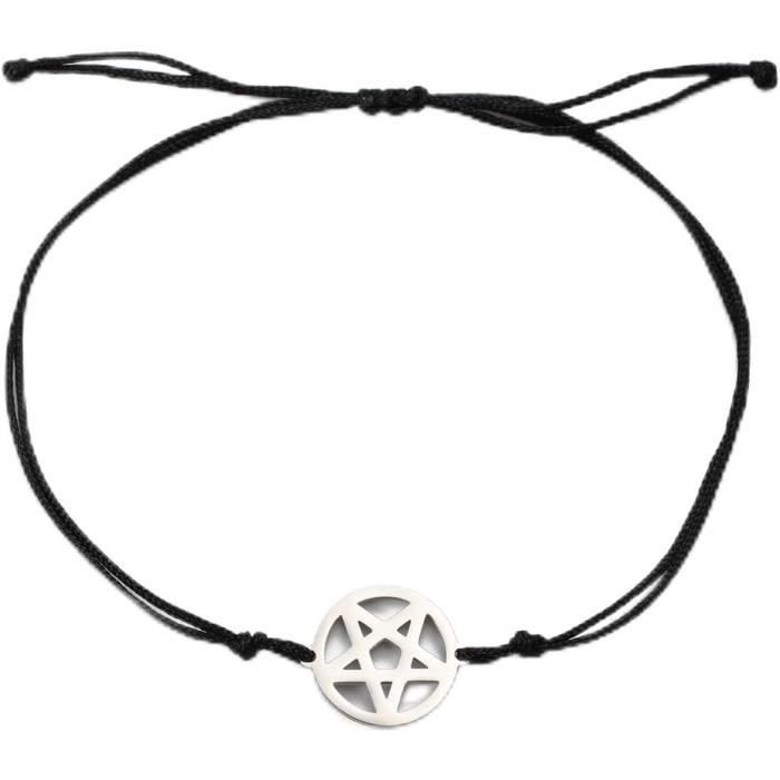 Collier À Nœud Celtique Triquetra, En Acier Inoxydable, Pentagramme