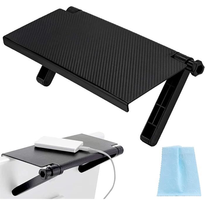 Étagère Réglable Pliable Pour Écran TV - Support Moniteur 4 Pièces Avec Tablette Supérieure Antidérapante