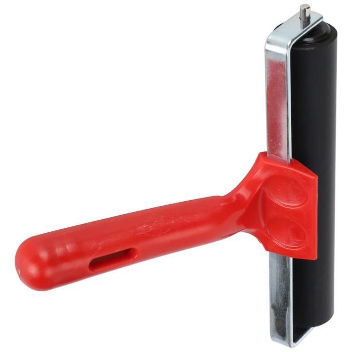 Rouleau De Brayer En Caoutchouc 3,5 Cm Avec Poignée Plastique - Outil Peinture Encre Et Gravure Pour Artisanat Et Arts