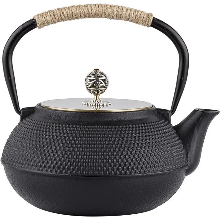 Théière Japonaise En Fonte La Cafetière - 600ml - Infuseur Amovible - Style Tetsubin - Rouge - Cadeau Thé