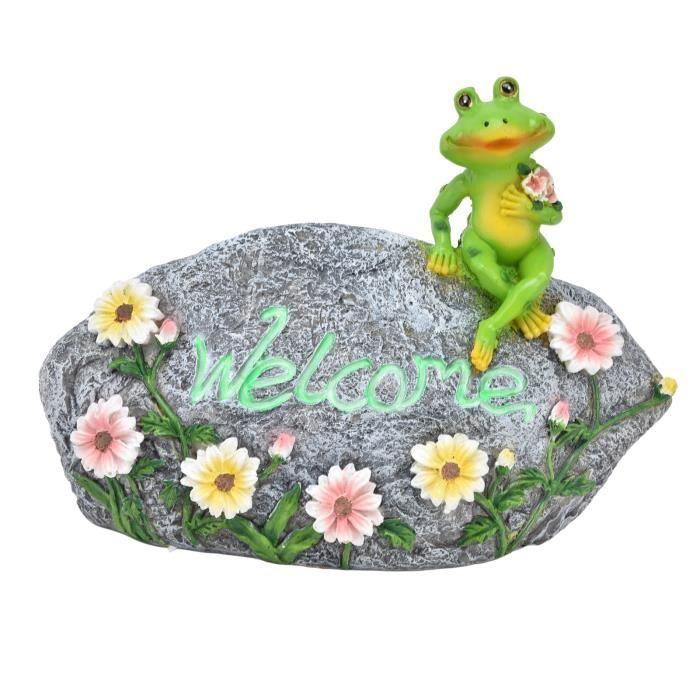 Dekohelden24 Grenouille décorative Amusante avec Couronne dorée/Roi Grenouille en céramique Verte pour Maison, Jardin, terrasse ou étang Dimensions (L x l x H) env. 9 x 16 x 12 cm