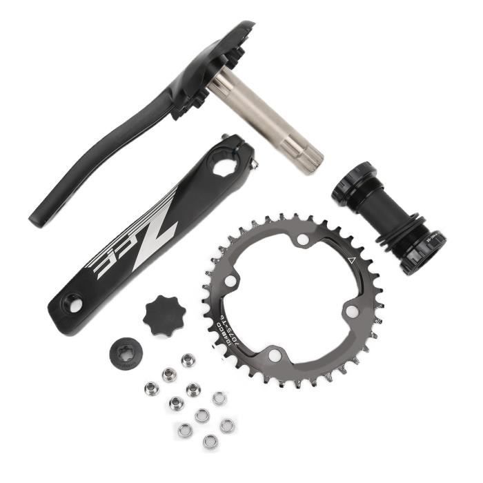 Fdit Pédalier de vélo Manivelle de vélo élargie épaissie 104/64BCD 36T étanche réduction du
