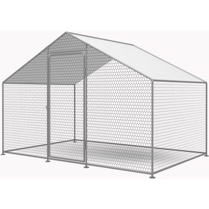 Comparer les prix de Enclos à poules 6 m² parc grillagé 2 x 3 x 2 M acier galvanisé