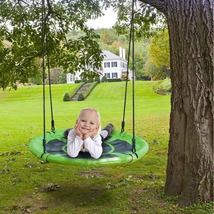 Meilleurs prix pour Balançoire Nichoir en Tissu Oxford - Vert - YIPEEMA - 100*100*18 cm - Charge Portante 100KG - Oiseau Sauvage