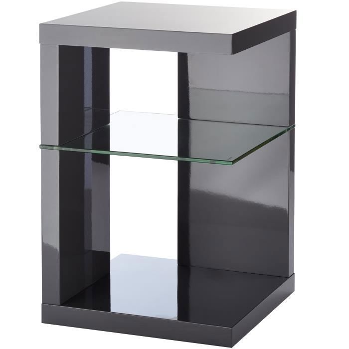 table d'appoint - hometrends4you - blanc brillant - contemporain - design - 40 x 60 x 40 cm