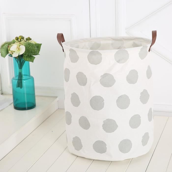 Sac De Rangement Bebe Jouet Vetements Panier A Linge En Toile Suspendue 40 40 50 Cm Cdiscount Maison