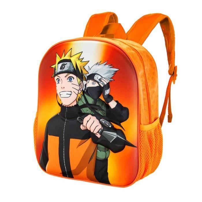 Sac à Dos Scolaire Naruto – 40 X 31 X 13 Cm, Compartiment Ordinateur, Bretelles Rembourrées