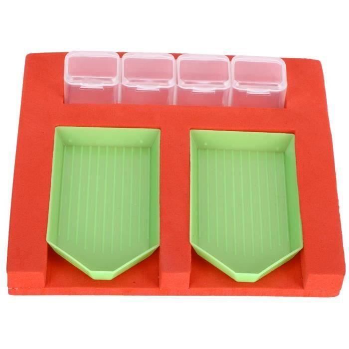 Allazone 45 PCS Accessoires Peinture Diamant Kit, Diamant Peinture Outils, Plateau De Peinture Au Diamant, Stylos De Peinture Au Diamant, Brosse De