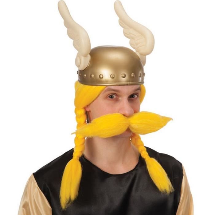 Perruque et Moustache Jaune Gaulois Viking - Accessoire Deguisement -157 -  Cdiscount Jeux - Jouets