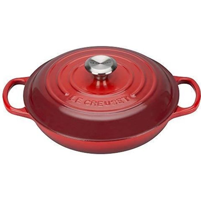 Le Creuset, Faitout en Fonte Émaillée, Rond, Ø 26 cm, 2 L, Compatible