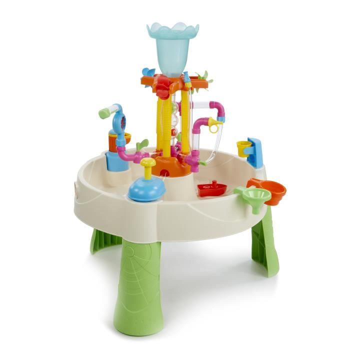 Little Tikes - Table d'eau avec fontaine - Avec accessoires - PVC - 75x75x95cm - 24 mois+