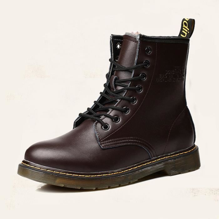 bottes homme compensées cuir