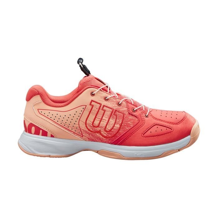 Wilson KAOS 3.0 JR Chaussures Tennis Filles - Pour Tous Courts - Technologie Skinguard Et Endofit