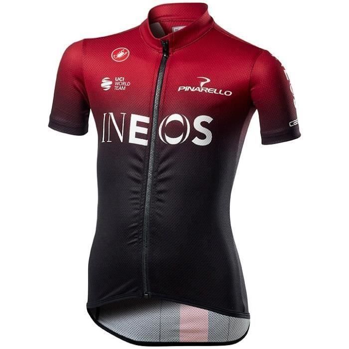 Maillot Cycliste Homme Pactimo – Taille XS – Bleu – Manches Courtes – Fermeture Full Zip – Poches Arrière – NEUF ÉTIQUETTES