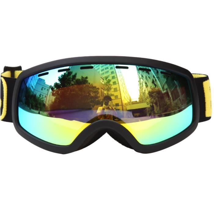 Enfants lunettes de protection de ski double couche anti-buée anti-vent
