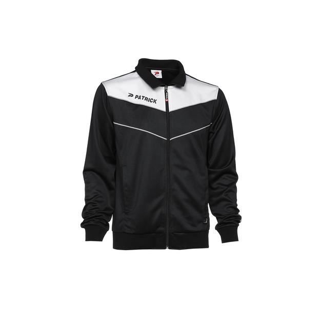 veste d'entraînement patrick power - noir/blanc - xl - football - homme - 100% polyester tricot 260 gr