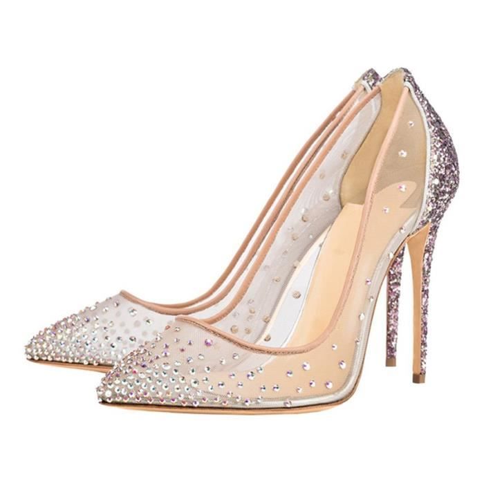 Femmes Classique Escarpins Bout Pointu À Enfiler Talons Hauts Paillettes Fête Chaussures Femmes Femmes Classique Escarpins Bout Pointu À Enfiler Talons Hauts Paillettes Fête Chaussures Femmes