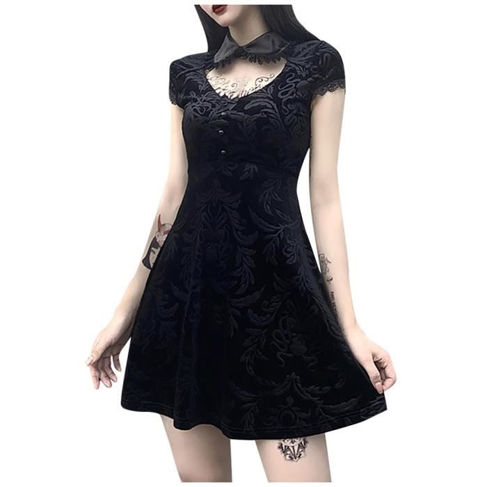 Robe Gothique Robe Col Claudine Femme Robe Moyen Age Femme LOSSLO