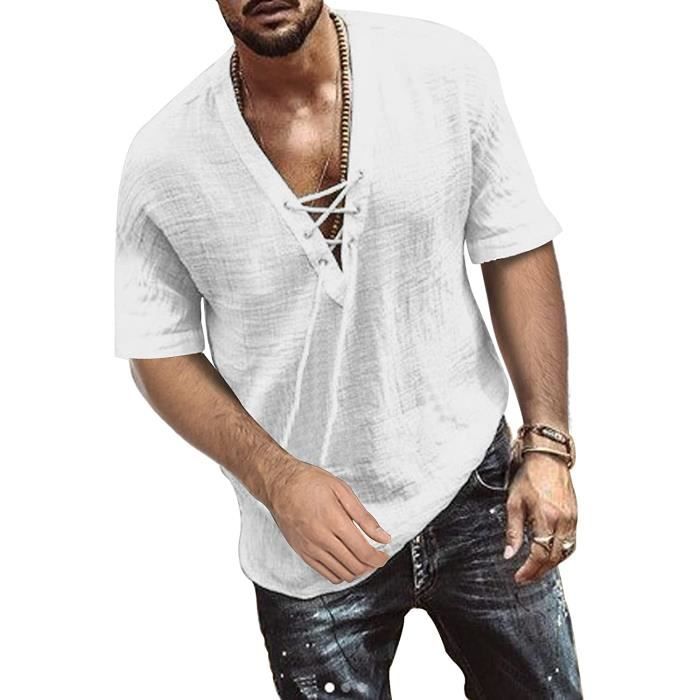 T-shirt lin homme