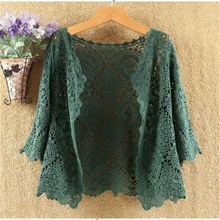 Gilet Cardigan Femme Léger Style Bohème - Parfait Pour Plage, Soirée Ou Tenue Décontractée - 9