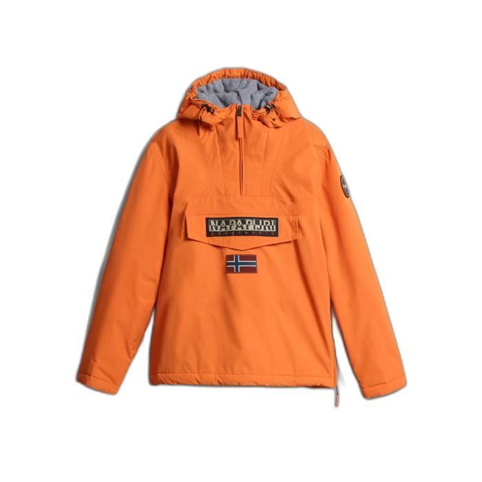 Veste Polaire Napapijri 'Rainforest' 1/4 Zip Avec Capuche - Taille S, Rouge, Pour Homme