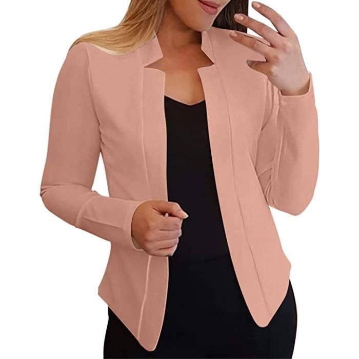 Blazer Femme Grande Taille - Veste Tailleur Ajustée, Mi-saison, Pour Bureau Ou Décontracté