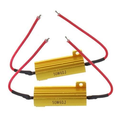EBTOOLS 2Pcs Résistances De Charge H7 LED 50W 8Ohm - Décodeurs Anti Hyper Flash Voiture