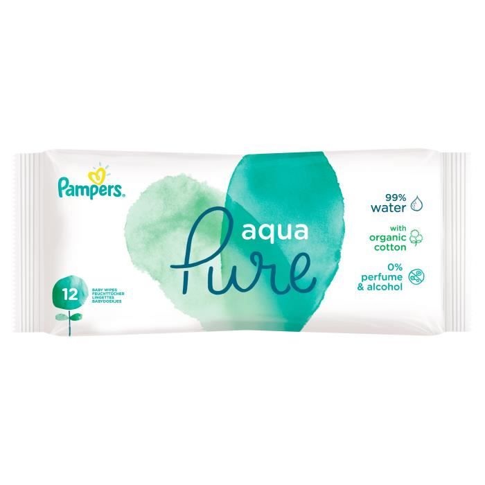 Pampers Aqua Pure Lingette Humide 