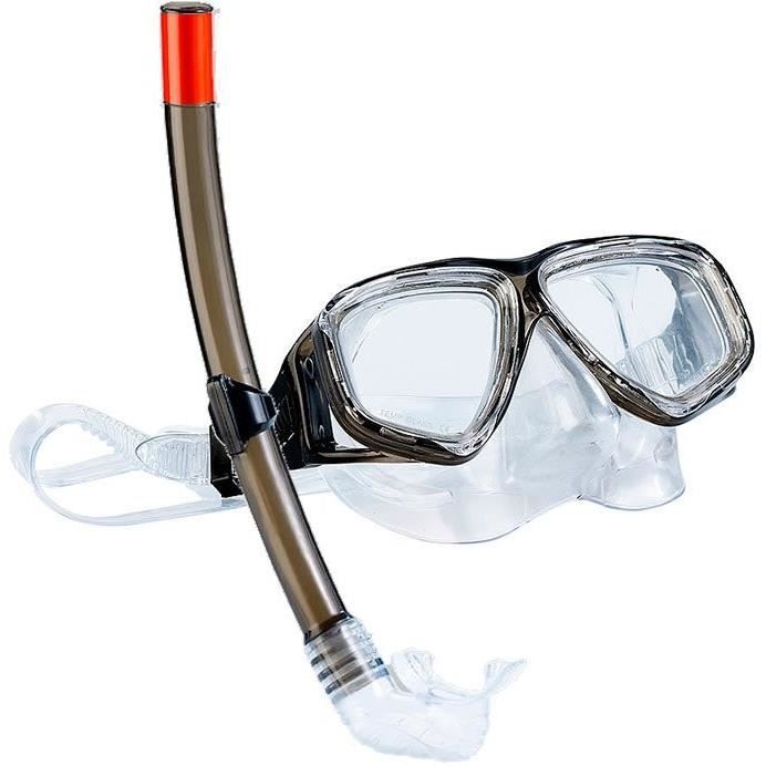 Masque de plongée pliable Snorkel Mask Set avec support sec et caméra,  anti-buée Plongée en apnée professionnelle G