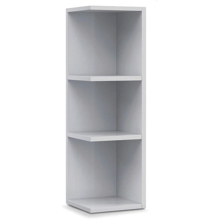 Étagère dangle coloris blanc brillant longueur 20 x Hauteur 65 x Profondeur 19 5 cm